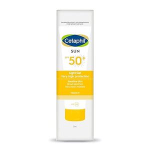 Cetaphil Sun SPF 50 Sunscreen For Combination Skin Type, Very High Protection Lightweight Gel, Water-resistant, Vitamin E, 50 ml